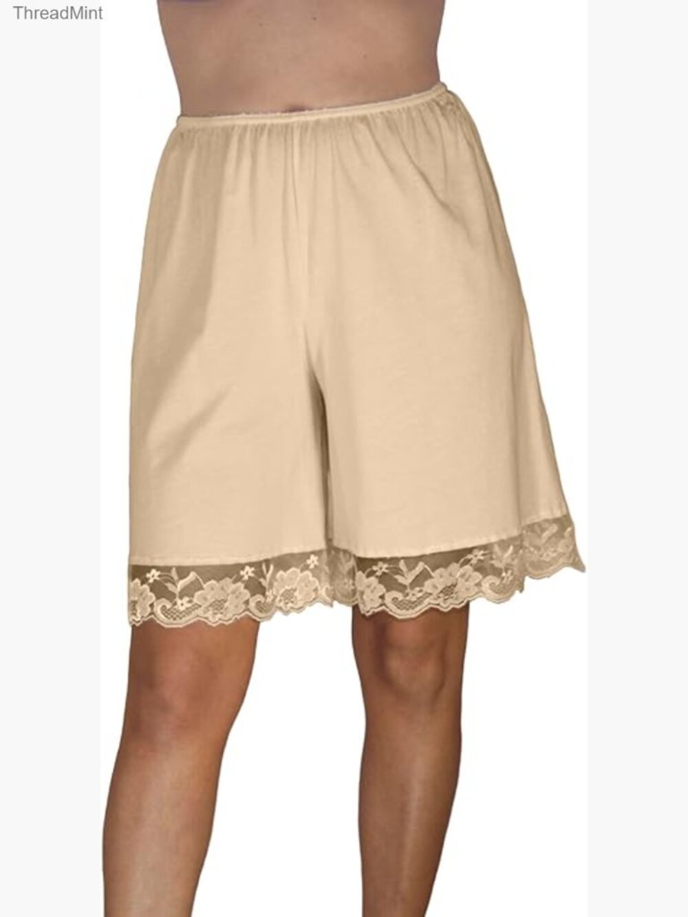 Cotton Pettipants 9in Inseam Culotte Slip Bloomers Split Skirt